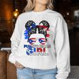 Puerto Rico Flag Messy Puerto Rican Girls Souvenirs Women Sweatshirt Personalized Gifts