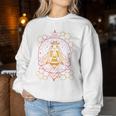 Queen Bumble Bee Geometric Rainbow Silhouette Honeycomb Women Sweatshirt Unique Gifts