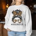 Real Estate House Hustler Messy Bun Hair Women Women Sweatshirt Unique Gifts