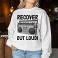 Recover Out Loud Vintage Style Tape Recorder Women Sweatshirt Unique Gifts