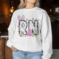 Registered Nurse Easter Spring Bunny Rn Hospital Staff Women Sweatshirt Funny Gifts