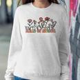 Retro Groovy Maid Of Honor Floral Bachelorette Party Bridal Women Sweatshirt Unique Gifts