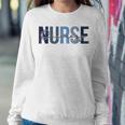 Retro Oncology Nurse Print For Nursing Student Women Sweatshirt Unique Gifts