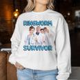 Ringworm Survivor Y2k Weird Ironic Sarcastic Satire Women Sweatshirt Unique Gifts