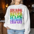 Shade Never Made Anybody Less Gay Lgbtq Rainbow Pride Groovy Women Sweatshirt Unique Gifts