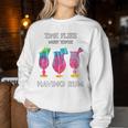 Time Flies When You're Having Rum Beach Vacation Drink Women Sweatshirt Unique Gifts