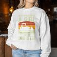 Never Underestimate An Girl With A Skid Sr Construction Women Sweatshirt Personalized Gifts