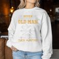 Never Underestimate An Old Man Who Loves Duck Hunting Women Sweatshirt Personalized Gifts