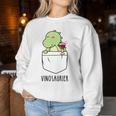 Vinosaur Wine Lover Dinoino Dinosaur Wine Drinker Sweatshirt Frauen Lustige Geschenke