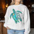 In A World Full Of Grandmas Be A Nana Sea Turtle Women Sweatshirt Unique Gifts