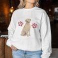 Worlds Awesomest Yellow Lab Mom Dog Lover Saying Quote Women Sweatshirt Unique Gifts