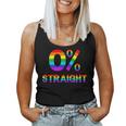 0 Straight Gay Pride Rainbow Flag Lesbian Lgbtq Women Tank Top