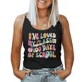 100 Days Loved My Class Retro Teacher 100Th Day Of School Women Tank Top