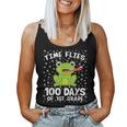 1St Grade 100 Days School Boys Girls Frog Time Flies Fly Kid Women Tank Top