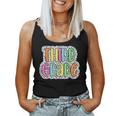 3Rd Grade Back To School Third Grade Teacher Dalmatian Dots Women Tank Top