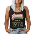 45Th Birthday Legendary Since 1974 Vintage Retro Women Women Tank Top