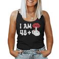 I Am 48 1 Middle Finger & Lips 49Th Birthday Girls Women Tank Top