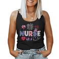 4Th Of July Nurse American Flag Fourth Of July Nurse Women Tank Top
