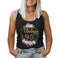 70 Years Old Vintage 1953 Floral 70Th Birthday Party Women Tank Top