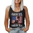 American Flag Usa Veteran's Day Memorial Day 4Th Of July Women Tank Top