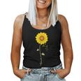 Appendix Cancer Sunflower Amber Ribbon Survivor Women Tank Top