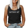 Aries Af Astrology March April Birthday Zodiac Women Tank Top