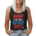 Aunt Of The Birthday Boy Matching Family Spider Web Women Tank Top