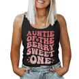 Auntie Of The Berry Sweet One Birthday Strawberry Girl Women Tank Top