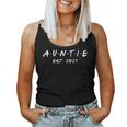 Auntie Est 2024 New Aunt Soon To Be Pregnancy Announcement Women Tank Top