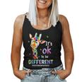 Autism Awareness Acceptance Giraffe Its Ok To Be Different Women Tank Top