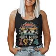 Awesome Since June 1974 Vintage 50Th Birthday Dad Women Women Tank Top