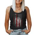 Baseball Usa Flag American Flag Vintage Women Tank Top