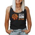 Basketball Mama Papa Lustig Das Ist Mein Sohn Da Draußen Basketball Tank Top Frauen