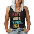 Best Wife Since 1974 For 50Th Golden Wedding Anniversary Women Tank Top