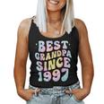 Bester Opa Seit 1997 Groovy Tie Dye Papa Birthday Lustig Tank Top Frauen