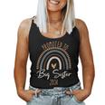 Big Sister 2024 Promoted To Big Sis Rainbow Girls Sibling Women Tank Top