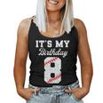 Birthday Boy 8 Baseball Its My 8Th Birthday Boys Girls Women Tank Top