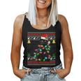 Black Cat Ugly Christmas Sweater Cats Lover Girls Women Tank Top