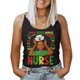 Black Nurse Afro Retro Junenth Black Month History Women Tank Top