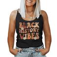 Black History Vibes Groovy Black Black History Month Women Tank Top