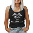 Black Yellow Chocolate Lab Mom Dad And Field Hockey Labrador Women Tank Top