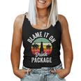 Blame It On The Drink Package Cruise Alcohol Wine Lover Women Tank Top