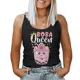 Boba Queen For N Girls Boba Bubble Tea Kawaii Japanese Women Tank Top