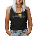 Bosnia Flag Heartbeat Children Tank Top Frauen