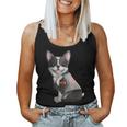 Boston Terrier I Love Mom Tattoo Dog Mother's Day Women Tank Top