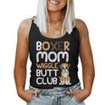 Boxer Mom Wiggle Butt Club Boxer Dog Women Tank Top