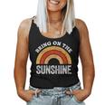 Bring On The Sunshine Vintage Rainbow Retro Sunshine Women Tank Top
