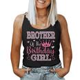 Brother Of The Birthday Girl Cute Pink Matching Family Party Women Tank Top