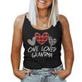 Buffalo Plaid One Loved Grandma Heart Valentine's Day Women Tank Top
