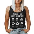 Bulldog Things Do Freizeit Lustiger Hund Mama Papa Tank Top Frauen